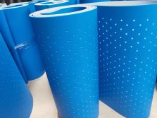 Blue matte silicone conveyor belt